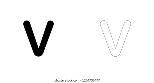 An Illustrated Icon Isolated on a Background - V