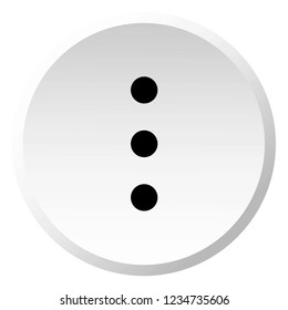 An Illustrated Icon Isolated on a Background - 3 Dots Menu