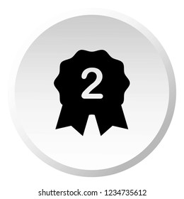 An Illustrated Icon Isolated on a Background - 2nd Place Rosette