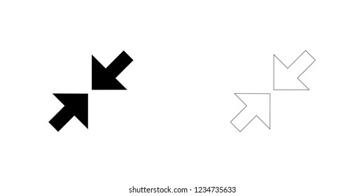 An Illustrated Icon Isolated on a Background - Zoom Out