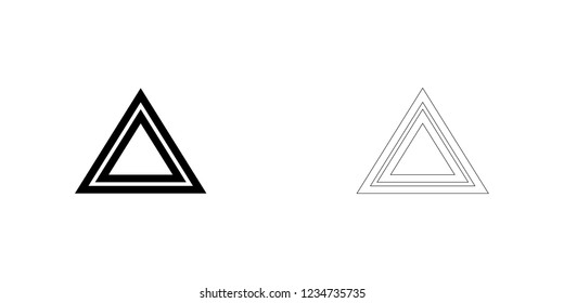 An Illustrated Icon Isolated on a Background - Warning Light