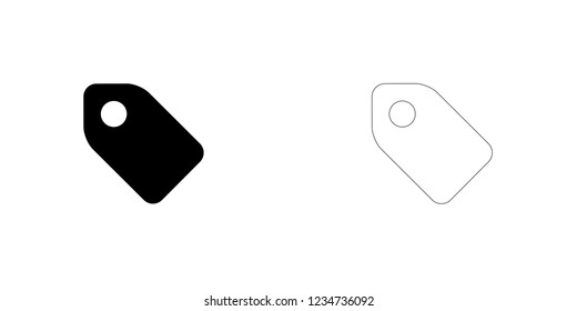 An Illustrated Icon Isolated on a Background - Tag