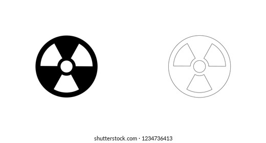 An Illustrated Icon Isolated on a Background - Radio Active