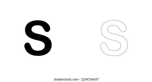An Illustrated Icon Isolated on a Background - S