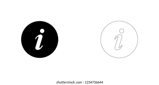 An Illustrated Icon Isolated on a Background - Round Information