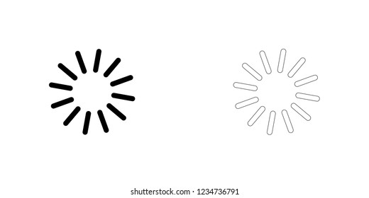 An Illustrated Icon Isolated on a Background - Line Loading