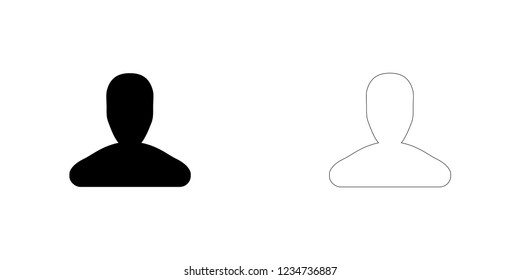 An Illustrated Icon Isolated on a Background - Person
