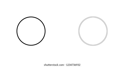 An Illustrated Icon Isolated on a Background - New Moon
