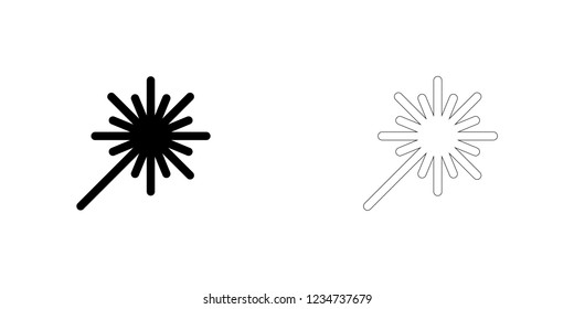 An Illustrated Icon Isolated on a Background - Laser Equipment