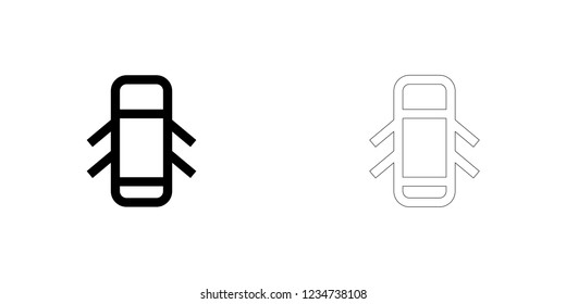 An Illustrated Icon Isolated on a Background - Doors Open