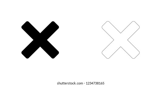 An Illustrated Icon Isolated on a Background - Cross