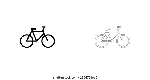 An Illustrated Icon Isolated on a Background - Bicycle