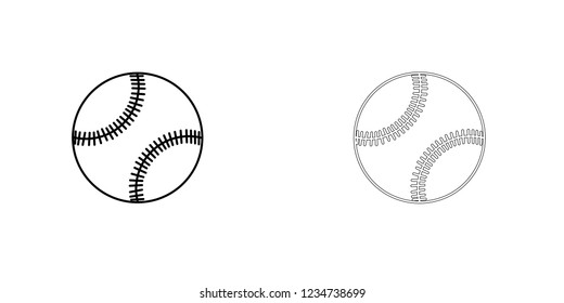 An Illustrated Icon Isolated on a Background - Baseball
