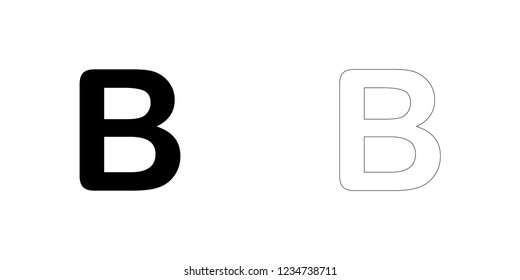 An Illustrated Icon Isolated on a Background - B
