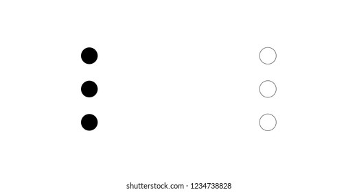 An Illustrated Icon Isolated on a Background - 3 Dots Menu
