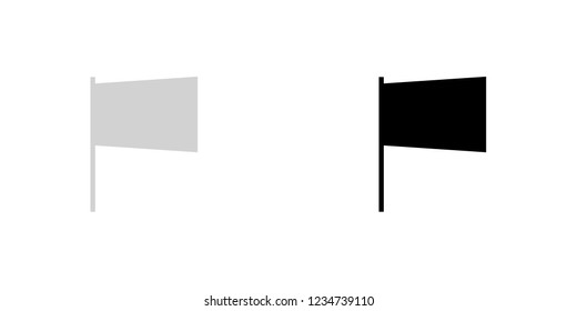 An Illustrated Icon Isolated on a Background - Upper Arc Flag