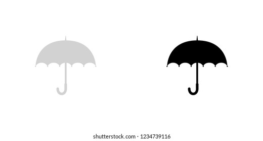 An Illustrated Icon Isolated on a Background - Umbrella