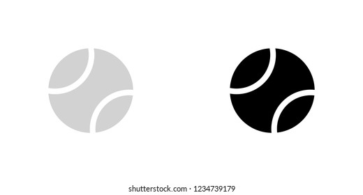 An Illustrated Icon Isolated on a Background - Tennis Ball