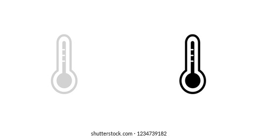 An Illustrated Icon Isolated on a Background - Thermometer