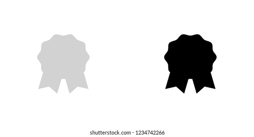 An Illustrated Icon Isolated on a Background - Rosette