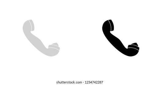 An Illustrated Icon Isolated on a Background - Retro Telephone