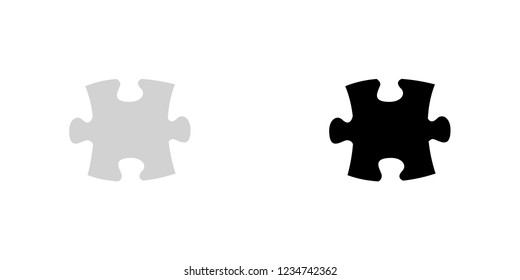 An Illustrated Icon Isolated on a Background - Puzzle Piece