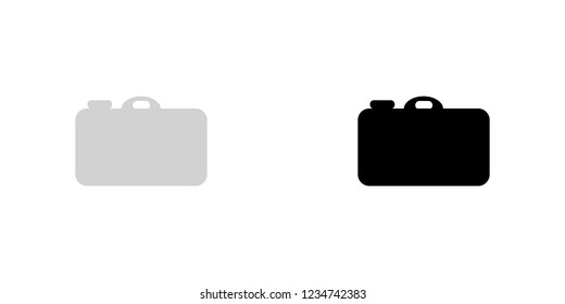 An Illustrated Icon Isolated on a Background - Point and Shoot Camera