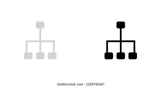 An Illustrated Icon Isolated on a Background - Network
