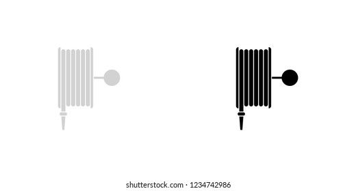 An Illustrated Icon Isolated on a Background - Fire Hose
