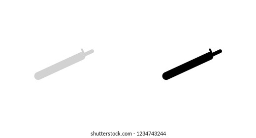 An Illustrated Icon Isolated on a Background - Gas Cannister