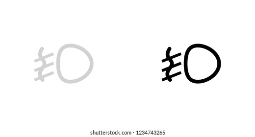 An Illustrated Icon Isolated on a Background - Fog Lamp Light