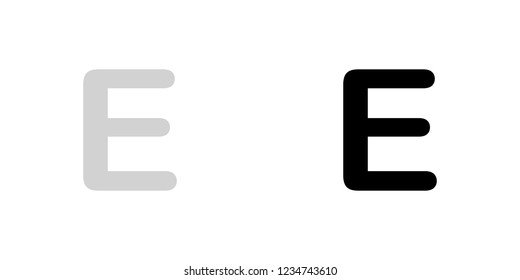 An Illustrated Icon Isolated on a Background - E