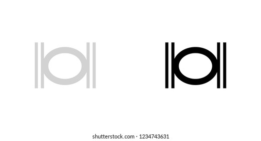 An Illustrated Icon Isolated on a Background - Double Whole Note