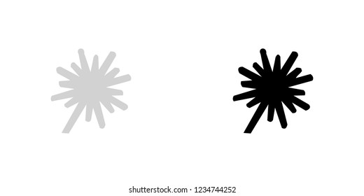 An Illustrated Icon Isolated on a Background - Explosion