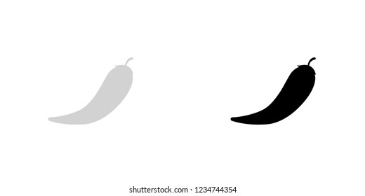 An Illustrated Icon Isolated on a Background - Chilli Pepper