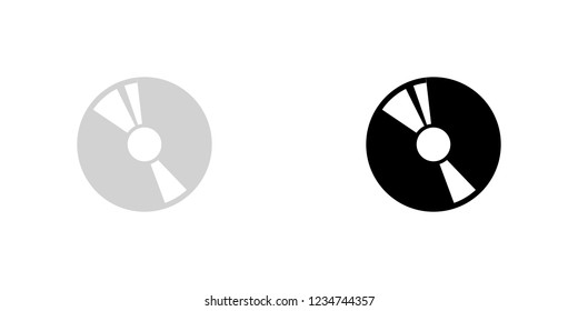 An Illustrated Icon Isolated on a Background - CD