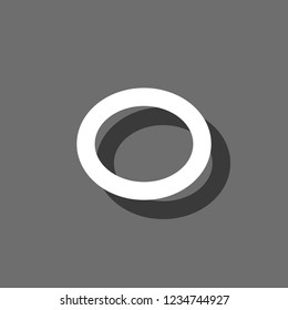 An Illustrated Icon Isolated on a Background - Whole Note