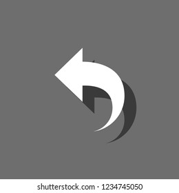 An Illustrated Icon Isolated on a Background - Undo