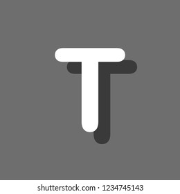 An Illustrated Icon Isolated on a Background - T
