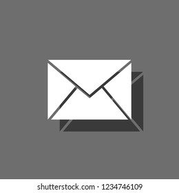 An Illustrated Icon Isolated on a Background - Mail Unread