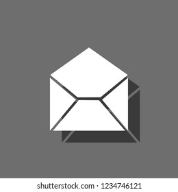 An Illustrated Icon Isolated on a Background - Mail Read