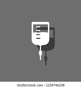 An Illustrated Icon Isolated on a Background - IV Intravenous Drip