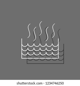 An Illustrated Icon Isolated on a Background - Hot Liquid