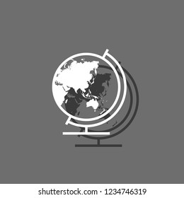 An Illustrated Icon Isolated on a Background - Globe Asia Oceania
