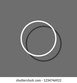 An Illustrated Icon Isolated on a Background - Empty Pie Chart