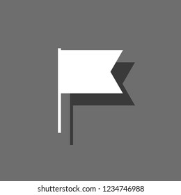 An Illustrated Icon Isolated on a Background - Cut Out Flag