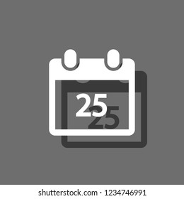 An Illustrated Icon Isolated on a Background - Daily Calendar