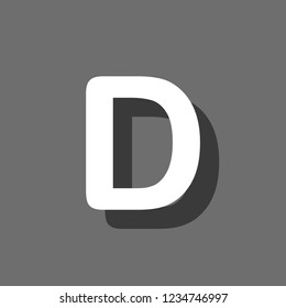 An Illustrated Icon Isolated on a Background - D