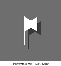 An Illustrated Icon Isolated on a Background - Cross Flag