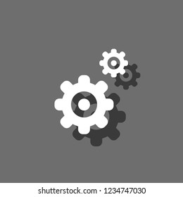 An Illustrated Icon Isolated on a Background - Cogs